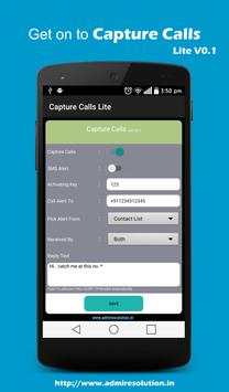 Missed Call alert Lite screenshot 1