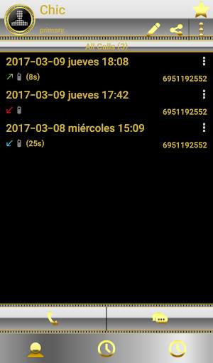 Theme silver diamon RocketDial screenshot 4