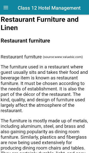 NEB Class 12 Hotel Management Notes Offline screenshot 6