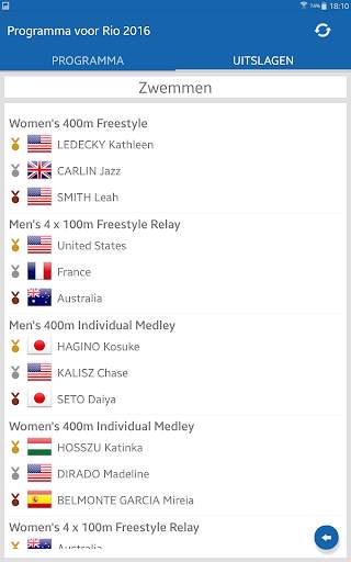 Programma voor Rio 2016 screenshot 12