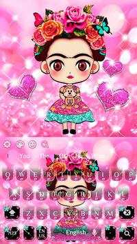 Pink Cute Girl keyboard screenshot 4