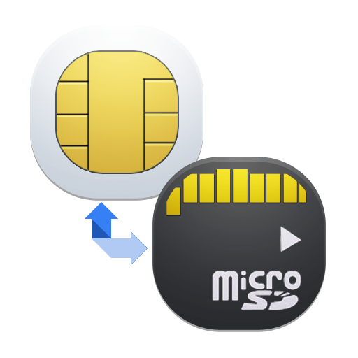 Drag Contacts (SIM Backup) icon