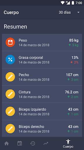 Rutinas de ejercicio gimnasio screenshot 8