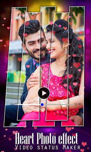 Heart Effect on Photo Video Status Maker screenshot 1