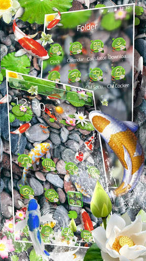 Koi Fish Ripple Launcher Theme screenshot 3