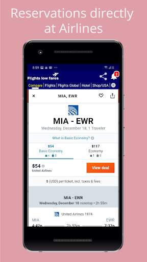 Cheap Flights low fares screenshot 3