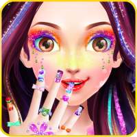 Rainbow Unicorn Fashion Salon * Get beautiful Skin logo
