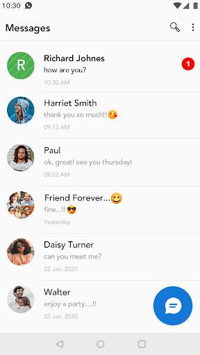 Messages screenshot 1