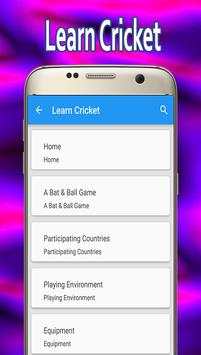 Learn Cricket screenshot 1