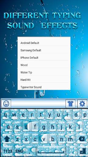 Water Drops Keyboard: Water Effects Themes Emojis screenshot 1