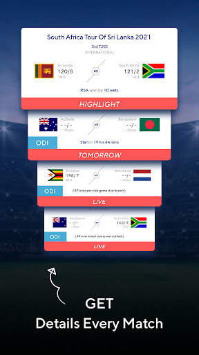 Live Cricket Scores - T20 Cup screenshot 2