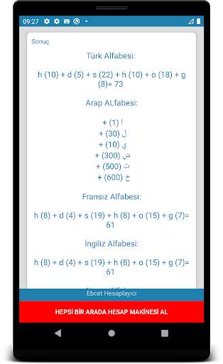 Ebced Değeri Hesaplayıcı | Ebcet Bulucu screenshot 3