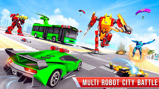 Flying Bus Robot Car Transform screenshot 6