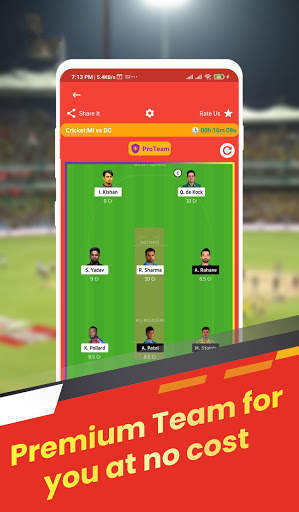 Dream team 11 Fantasy Cricket Dream-11 Prediction screenshot 2