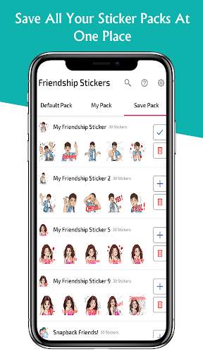 Friendship Stickers for WhatsApp - WAStickerApps screenshot 7