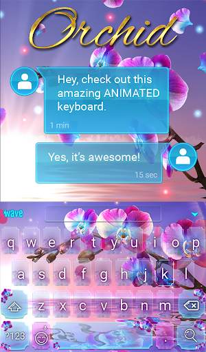 Orchid Keyboard & Wallpaper स्क्रीनशॉट 3