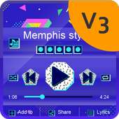 Memphis style Music Player logo