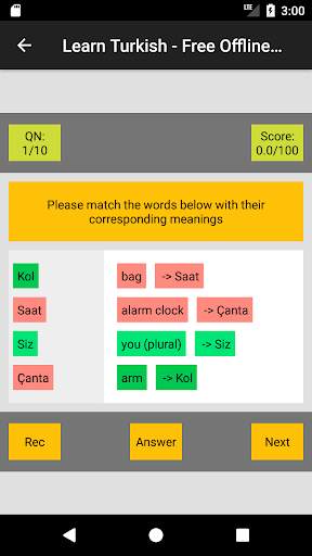 Learn Turkish: Free Offline Audio Dictionary screenshot 5