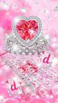 Pink Diamond Princess Keyboard screenshot 1