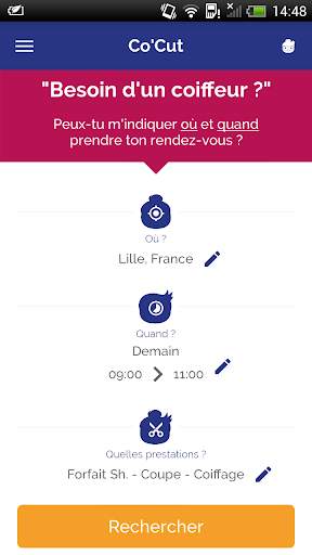 CoCut - Mon RDV coiffeur screenshot 1