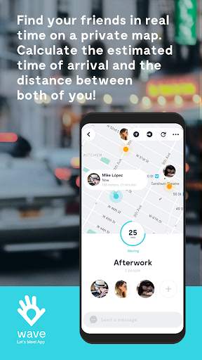 Wave Let's Meet App - Find Your Friends screenshot 1