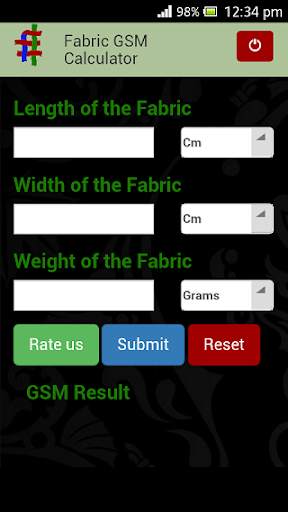Fabric GSM Calculator screenshot 1