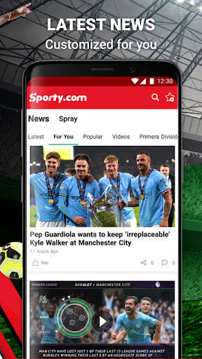 Sporty.com: Live Scores & News screenshot 3