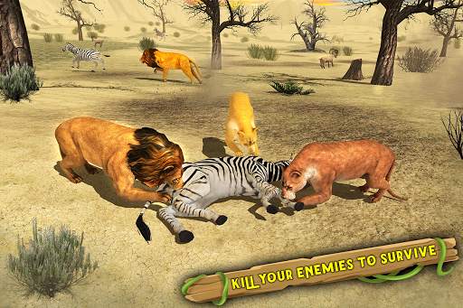 Wild Lion Simulator Games screenshot 1