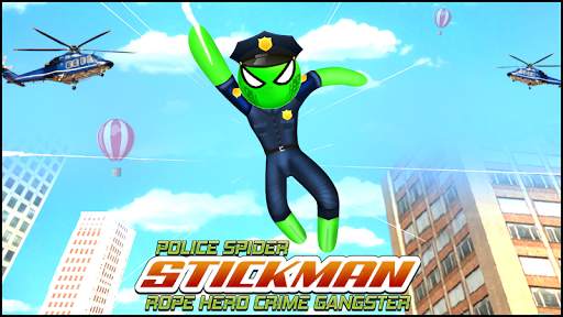 Police Spider Stickman Rope Hero Crime Gangster screenshot 3
