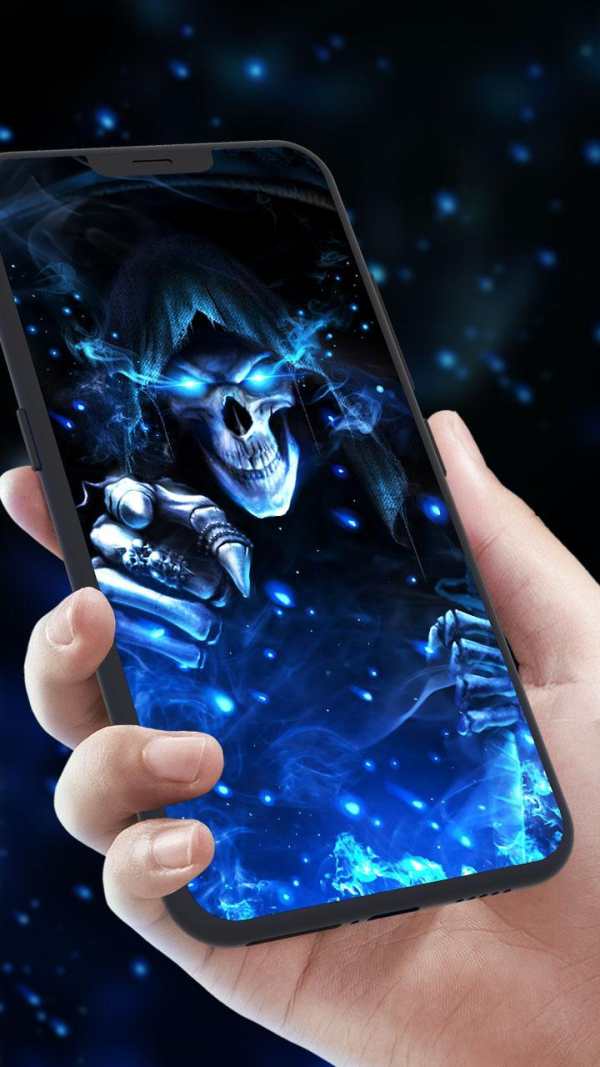 Flaming Grim Reaper Live Wallpaper screenshot 3