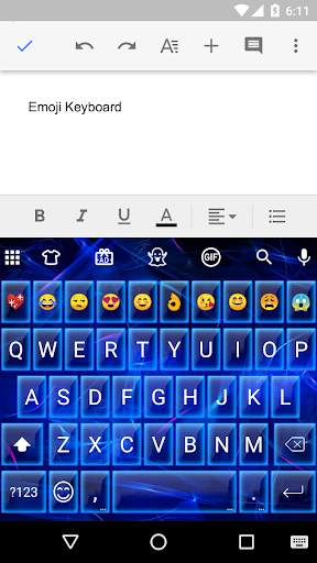 Neon Smoke Emoji Gif Keyboard Wallpaper screenshot 1