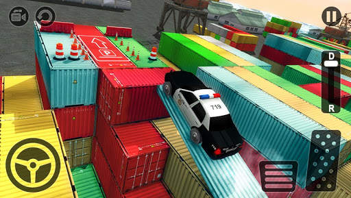 Real Police Car Parking 3D Sim स्क्रीनशॉट 8