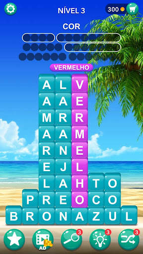 Pilha Palavras Pesquisa Jogo screenshot 1