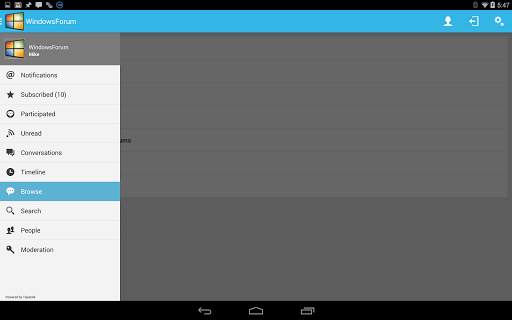 Windows Forums screenshot 7