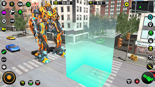 Shark Robot Car Game 3d screenshot 6