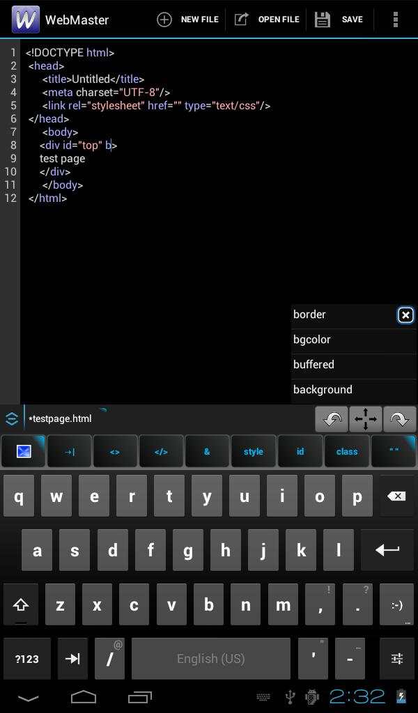 WebMaster's HTML Editor Lite screenshot 10