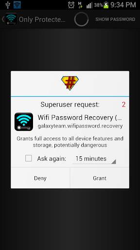 Wifi Password Recovery screenshot 1