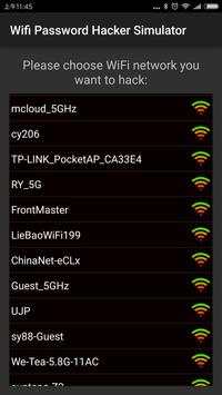 Wifi Password Hacker Simulator screenshot 1