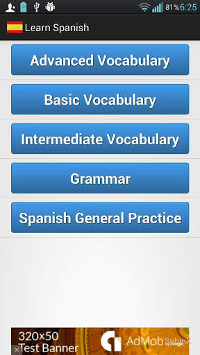 Spanish Exercise screenshot 1