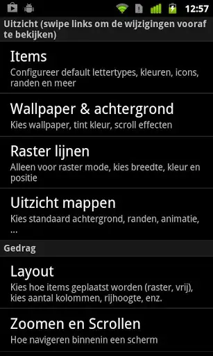 Lightning Launcher  Nederlands screenshot 2