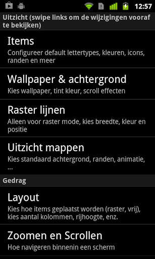 Lightning Launcher  Nederlands 2 تصوير الشاشة