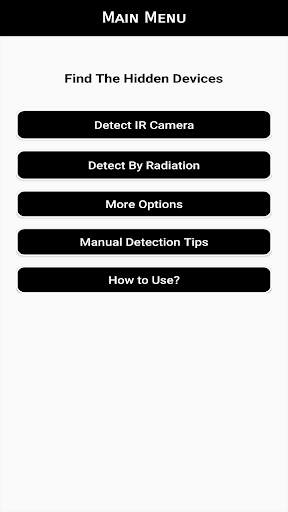 Hidden IR Camera Detector : Detect Hidden Devices screenshot 1
