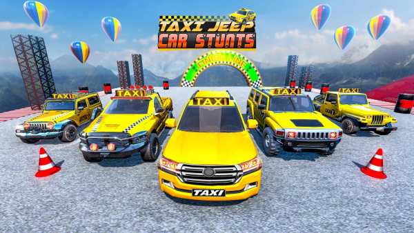 Taxi Car Stunts 2 Games 3D: Ramp Car Stunts screenshot 8