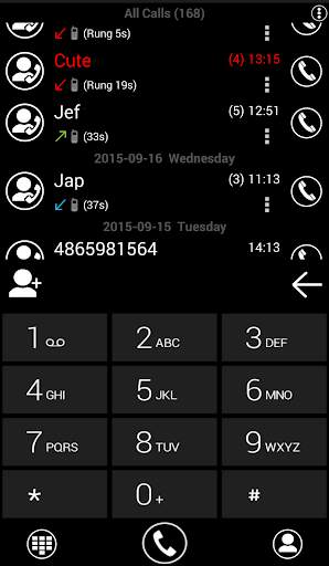Theme Metro Black RocketDial screenshot 1