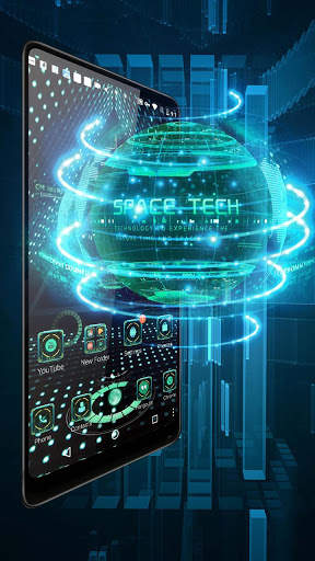 3D earth space tech theme screenshot 4
