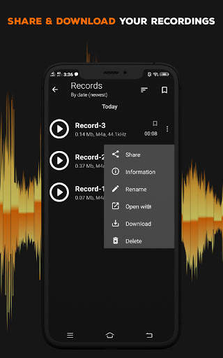voice recorder app free for android screenshot 7