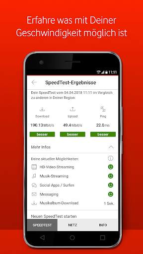 Vodafone SpeedTest screenshot 2