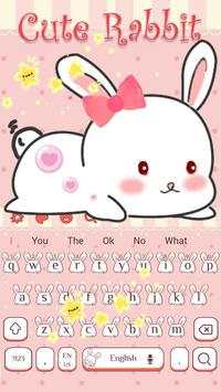Cute Rabbit Keyboard screenshot 1
