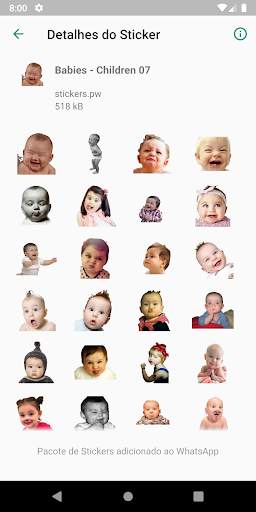 Stickers: Babies Children Cute screenshot 8