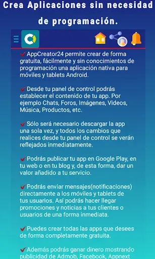 Crear Aplicaciónes Android Gratis - App Creator screenshot 2